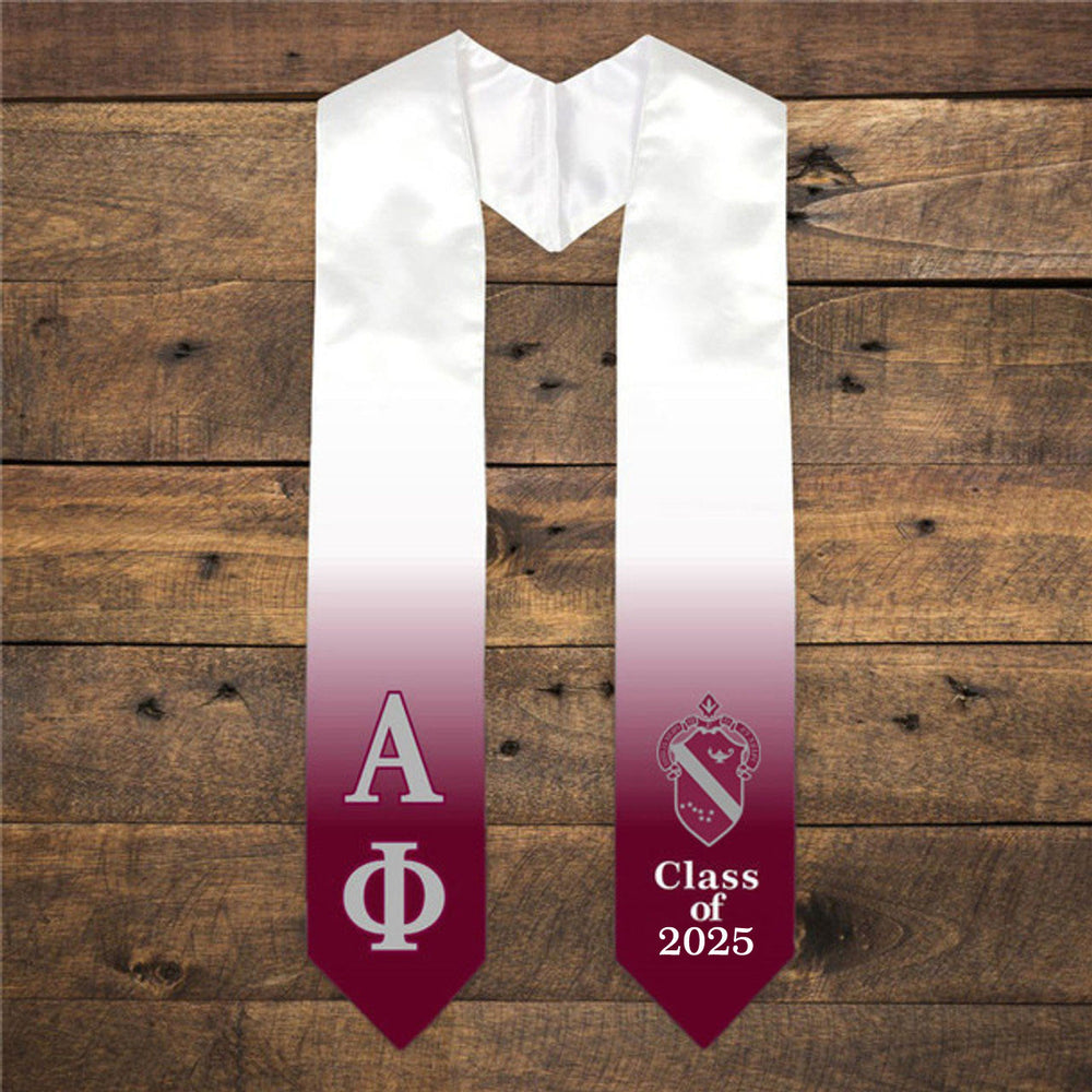 Alpha Phi Extra Fancy Greek Class Of Graduation Stole Alpha Phi Extra Fancy Greek Class Of  Graduation Stole