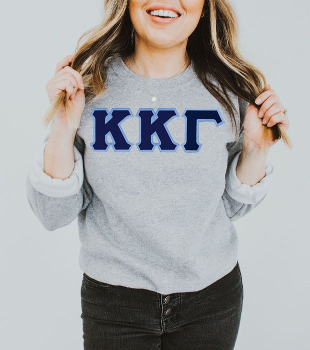 Discount Kappa Kappa Gamma Lettered Crewneck Best Value DISCOUNT Kappa Kappa Gamma Lettered Crewneck - Best Value