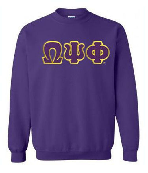 Omega Psi Phi DISCOUNT Omega Psi Phi Lettered Crewneck - Best Value