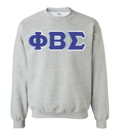 Phi Beta Sigma DISCOUNT Phi Beta Sigma Lettered Crewneck - Best Value