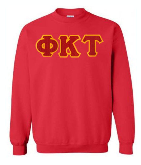 Discount Phi Kappa Tau Lettered Crewneck DISCOUNT Phi Kappa Tau Lettered Crewneck - Best Value