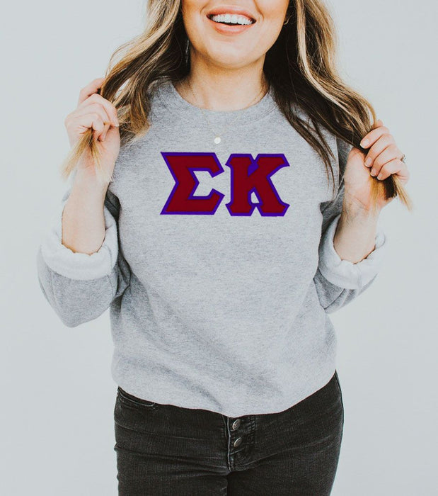 Discount Sigma Kappa Lettered Crewneck Best Value DISCOUNT Sigma Kappa Lettered Crewneck - Best Value