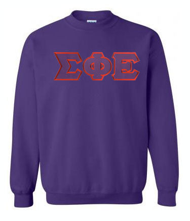 Discount Sigma Phi Epsilon Lettered Crewneck DISCOUNT Sigma Phi Epsilon Lettered Crewneck - Best Value