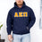 Alpha Epsilon Pi Custom Twill Hooded Sweatshirt Alpha Epsilon Pi Custom Twill Hooded Sweatshirt