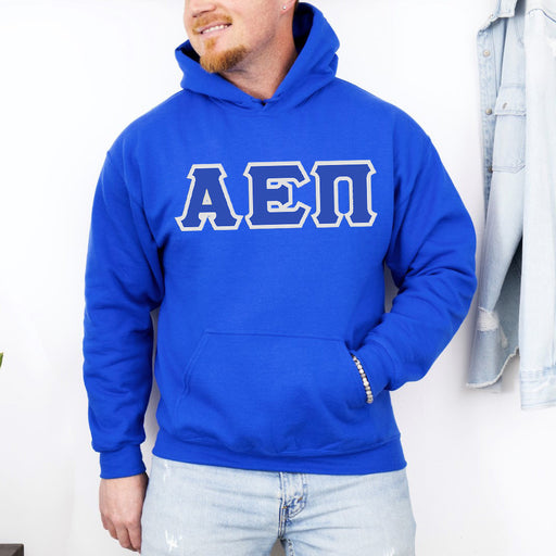 DISCOUNT Alpha Epsilon Pi Lettered Hooded Sweatshirt - Best Value