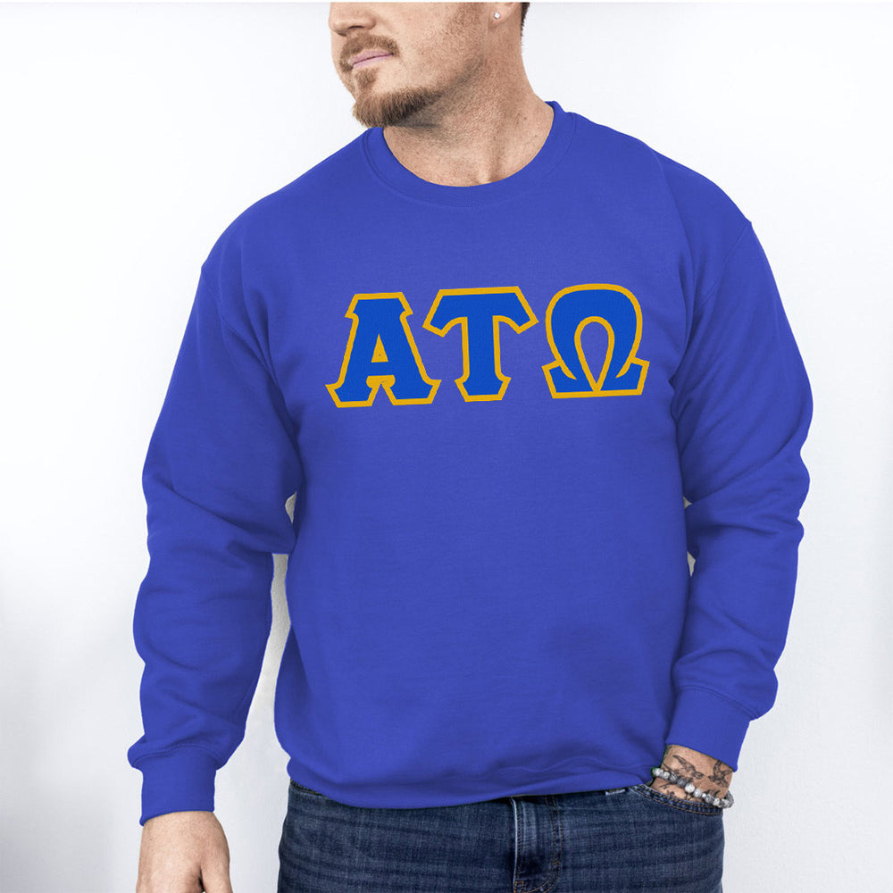 Discount Alpha Tau Omega Lettered Crewneck Best Value DISCOUNT Alpha Tau Omega Lettered Crewneck - Best Value
