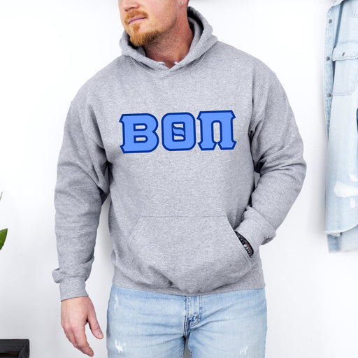 Beta Theta Pi DISCOUNT Beta Theta Pi Lettered Hooded Sweatshirt - Best Value