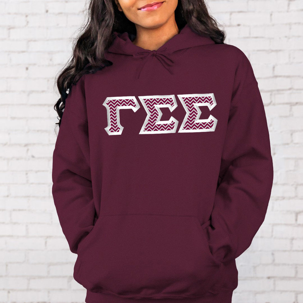 Gamma Sigma Sigma Custom Twill Hooded Sweatshirt Gamma Sigma Sigma Custom Twill Hooded Sweatshirt