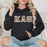 Kappa Alpha Theta Custom Twill Hooded Sweatshirt Kappa Alpha Theta Custom Twill Hooded Sweatshirt