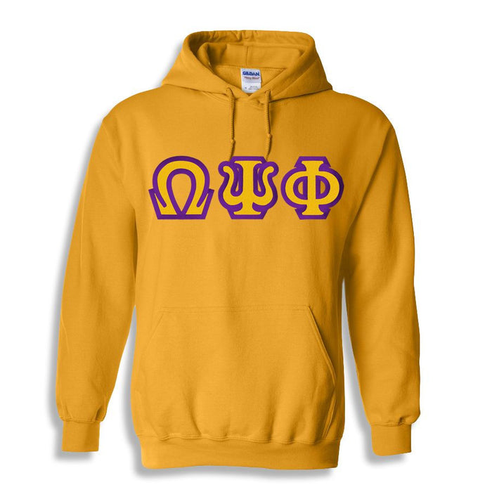 Omega Psi Phi Custom Twill Hooded Sweatshirt Omega Psi Phi Custom Twill Hooded Sweatshirt