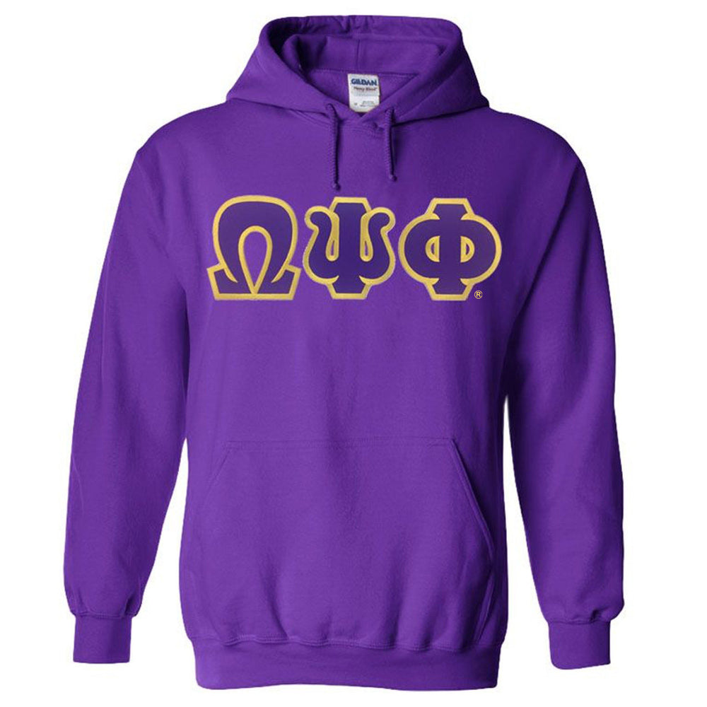 Discount Omega Psi Phi Lettered Hooded Sweatshirt Best Value DISCOUNT Omega Psi Phi Lettered Hooded Sweatshirt - Best Value
