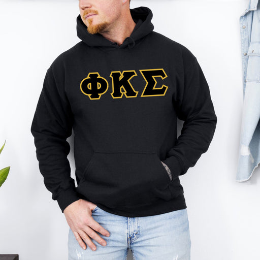 Phi Kappa Sigma DISCOUNT Phi Kappa Sigma Lettered Hooded Sweatshirt - Best Value