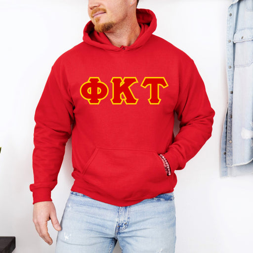 Sweatshirts DISCOUNT Phi Kappa Tau Lettered Hooded Sweatshirt - Best Value