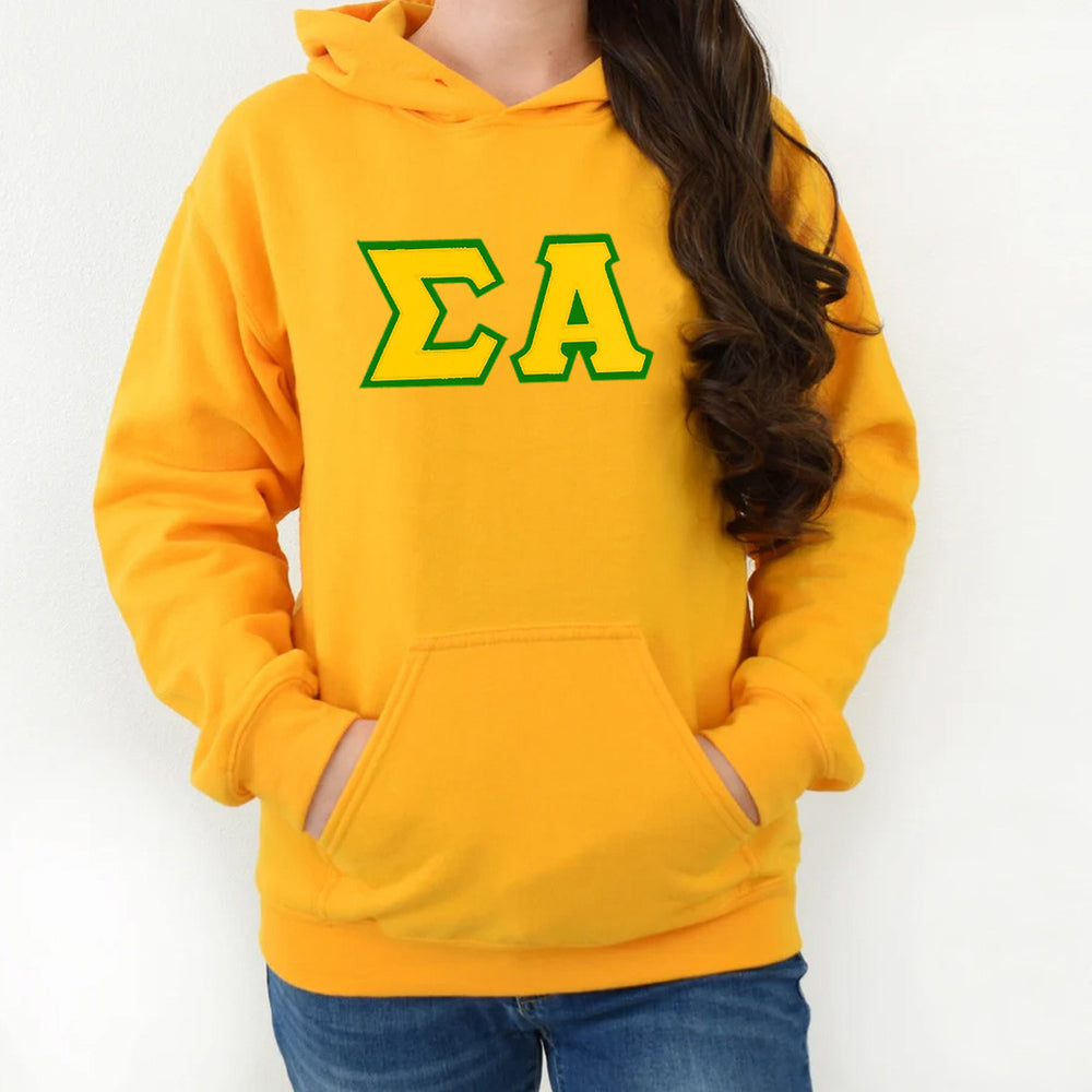 Sigma Alpha Custom Twill Hooded Sweatshirt Sigma Alpha Custom Twill Hooded Sweatshirt