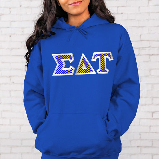 Sigma Delta Tau Sigma Delta Tau Custom Twill Hooded Sweatshirt