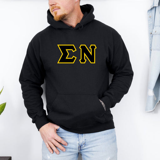 Clothing DISCOUNT Sigma Nu Lettered Hooded Sweatshirt - Best Value