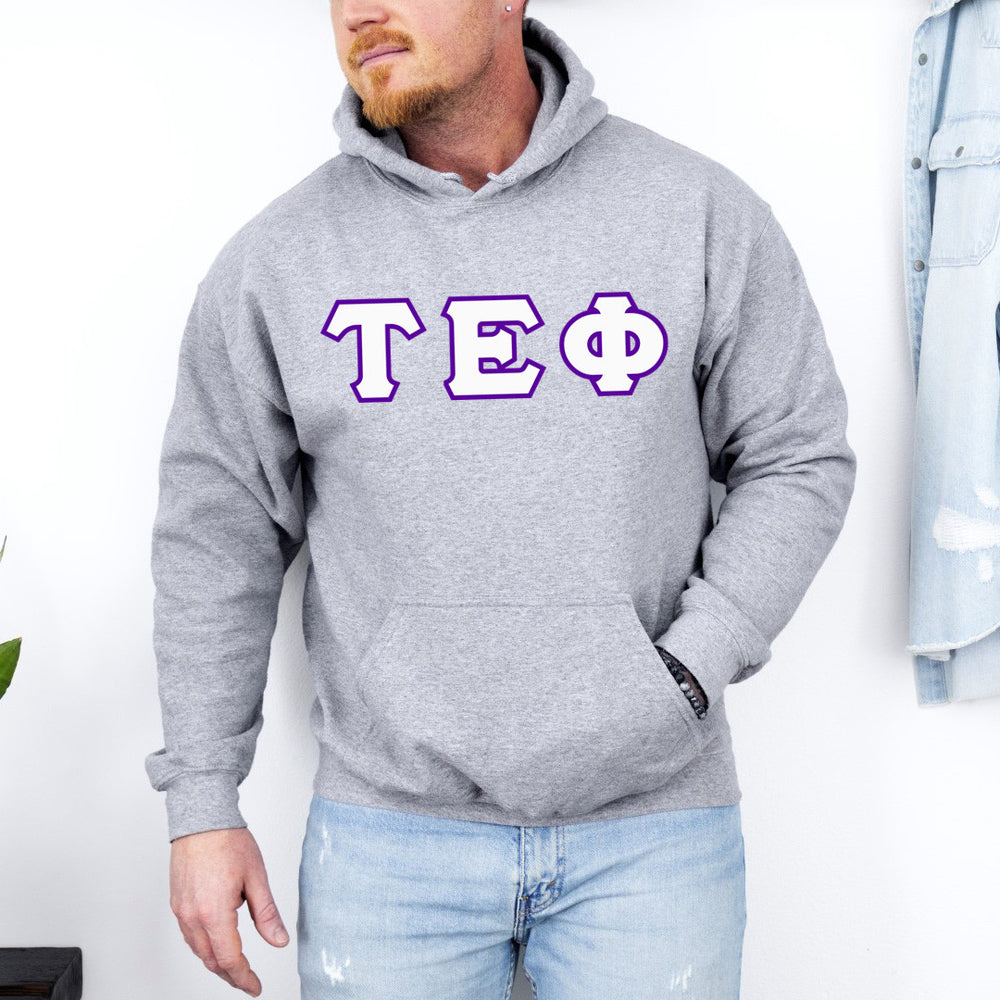 Tau Epsilon Phi Custom Twill Hooded Sweatshirt Tau Epsilon Phi Custom Twill Hooded Sweatshirt