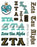 Zeta Tau Alpha Multi Greek Decal Sticker Sheet