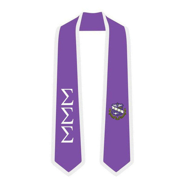 Discount Sigma Sigma Sigma Greek 2 Tone Lettered Graduation Sash Stole DISCOUNT-Sigma Sigma Sigma Greek 2 Tone Lettered Graduation Sash Stole
