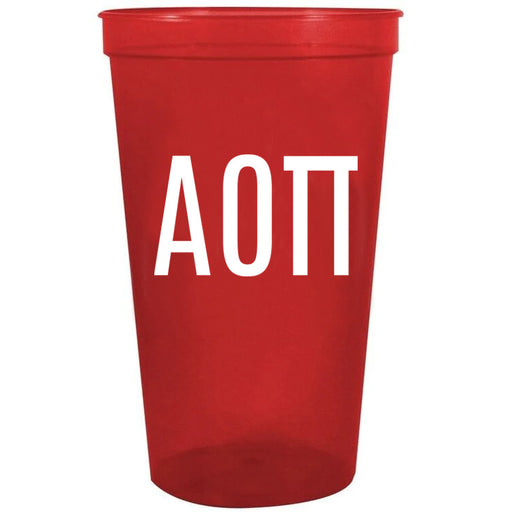 Alpha Omicron Pi Inline Giant Plastic Cup
