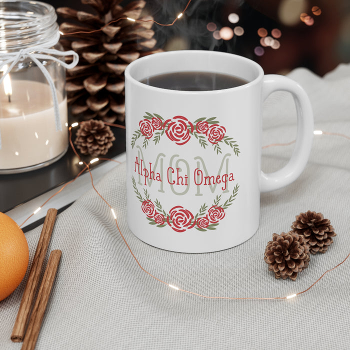 Alpha Chi Omega Floral Mom Coffee Mug Alpha Chi Omega Floral Mom Coffee Mug