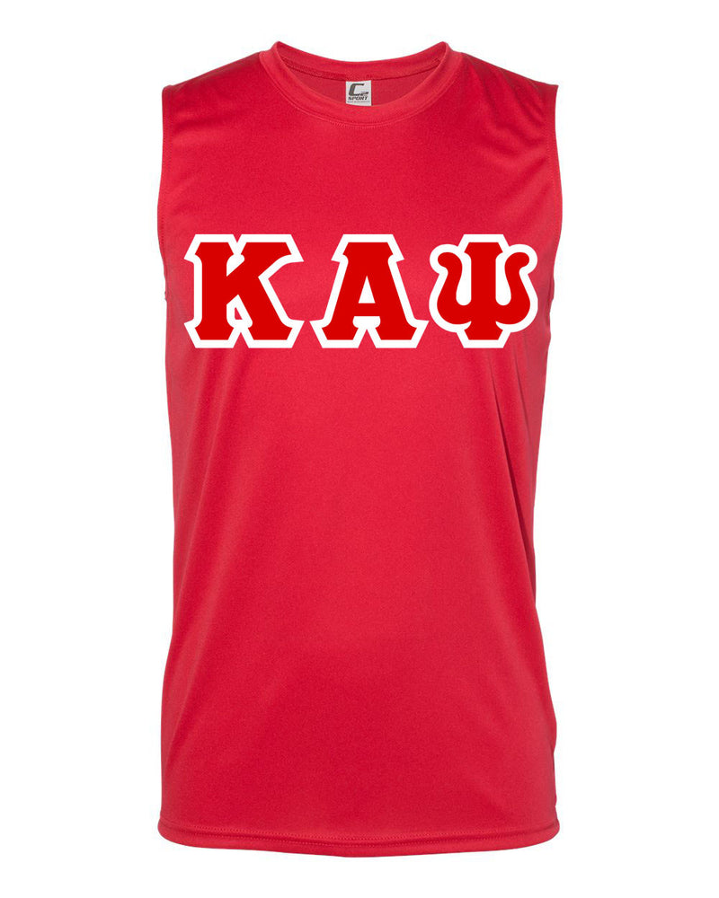 Discount Kappa Alpha Psi Lettered Sleeveless Tee DISCOUNT- Kappa Alpha Psi Lettered Sleeveless Tee