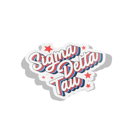 Sigma Delta Tau Flashback Decal Sticker