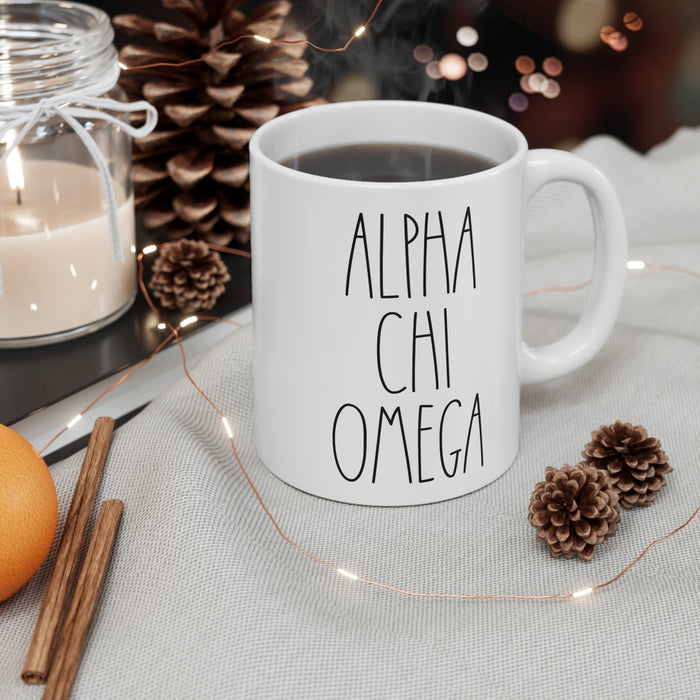 Alpha Chi Omega Mod Coffee Mug Alpha Chi Omega MOD Coffee Mug