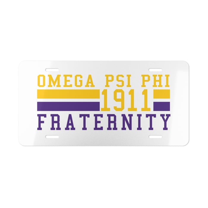 Omega Psi Phi Year License Plate Covers OMEGA PSI PHI YEAR LICENSE PLATE COVERS