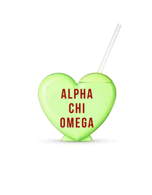 Drinkwareminimum1 Alpha Chi Omega Heart Shaped Tumblers