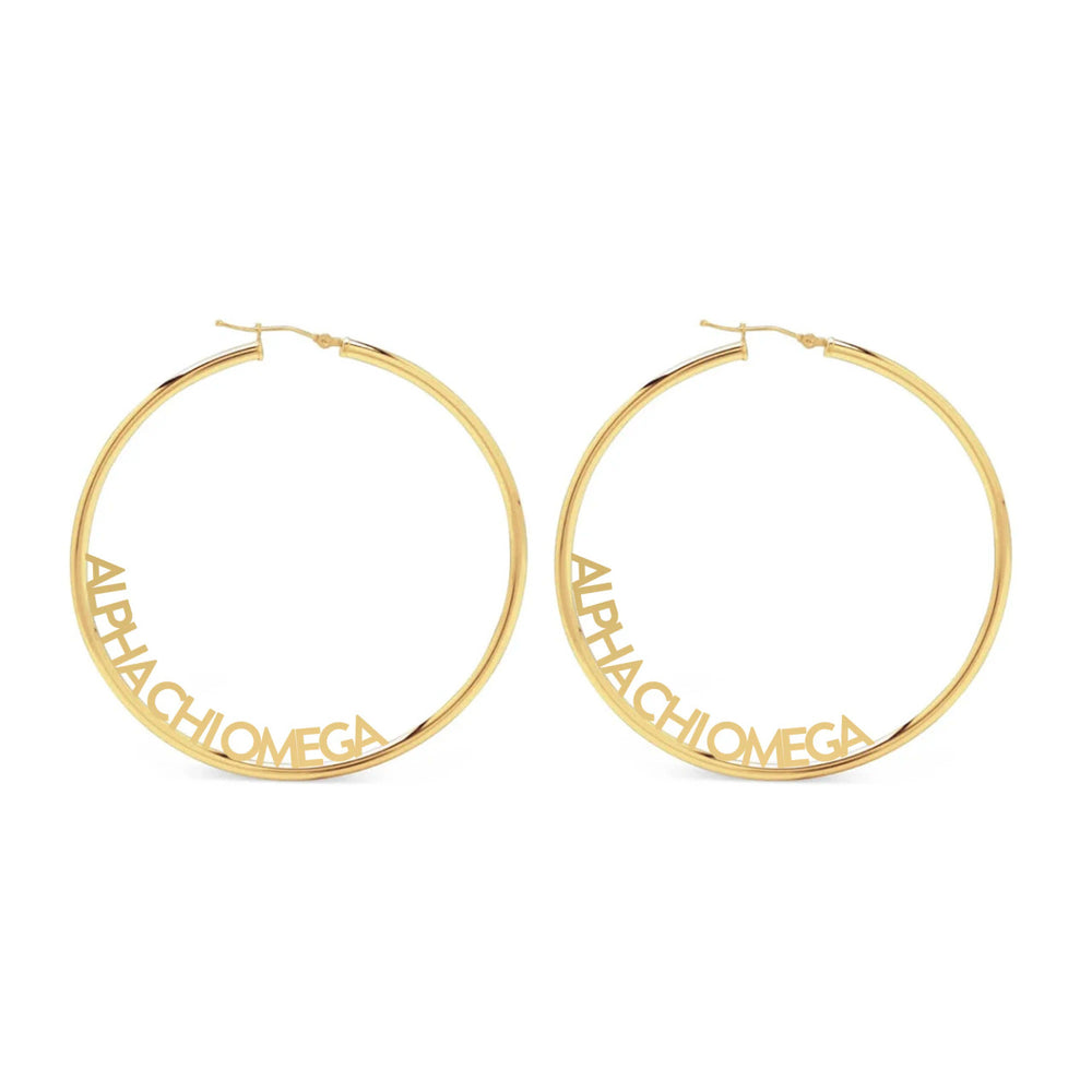 Alpha Chi Omega Hoop Earrings Alpha Chi Omega Hoop Earrings