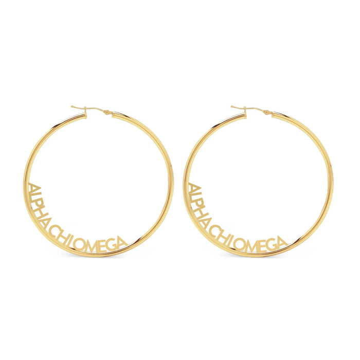 Alpha Chi Omega Hoop Earrings Alpha Chi Omega Hoop Earrings
