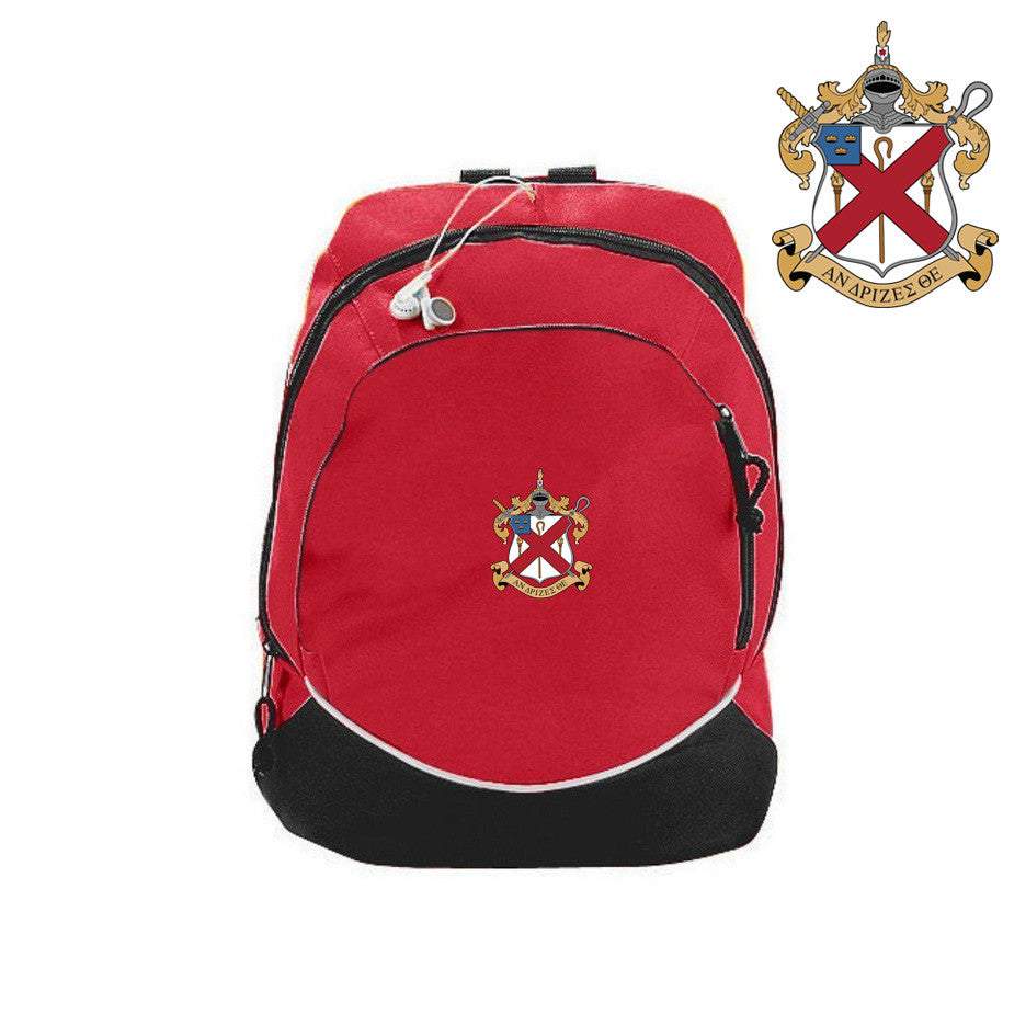 Discount Alpha Chi Rho Crest Shield Backpack DISCOUNT-Alpha Chi Rho Crest - Shield Backpack