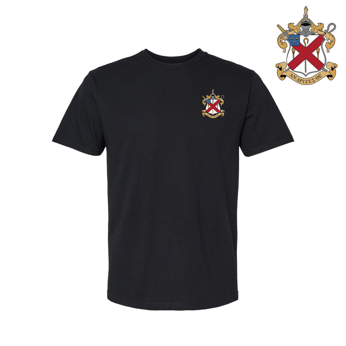 Shirts DISCOUNT-Alpha Chi Rho Crest - Shield Emblem Shirt — GreekU