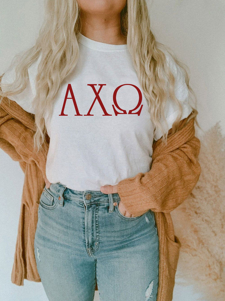 Alpha Chi Omega University Greek T Shirts Alpha Chi Omega University Greek T-Shirts