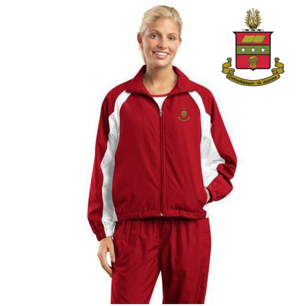 Alpha Chi Omega Crest Shield Warm Up Jacket Alpha Chi Omega Crest - Shield Warm-Up Jacket