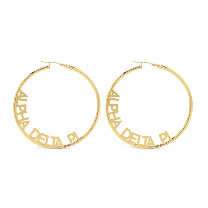 Alpha Delta Pi Hoop Earrings Alpha Delta Pi Hoop Earrings
