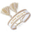 Alpha Delta Pi Woven Bracelet Gold Alpha Delta Pi Woven Bracelet - Gold