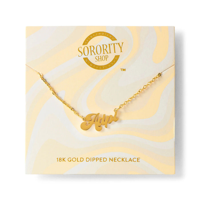 Alpha Delta Pi Retro Nickname Necklaces Alpha Delta Pi Retro Nickname Necklaces