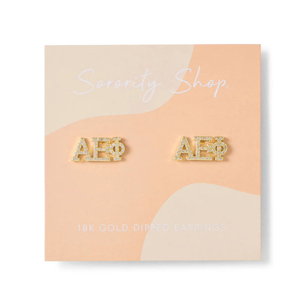 Alpha Epsilon Phi Studded Earrings Alpha Epsilon Phi Studded Earrings