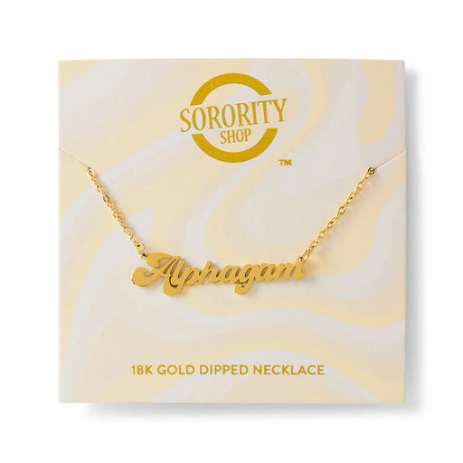 Jewelry Alpha Gamma Delta Retro Nickname Necklaces