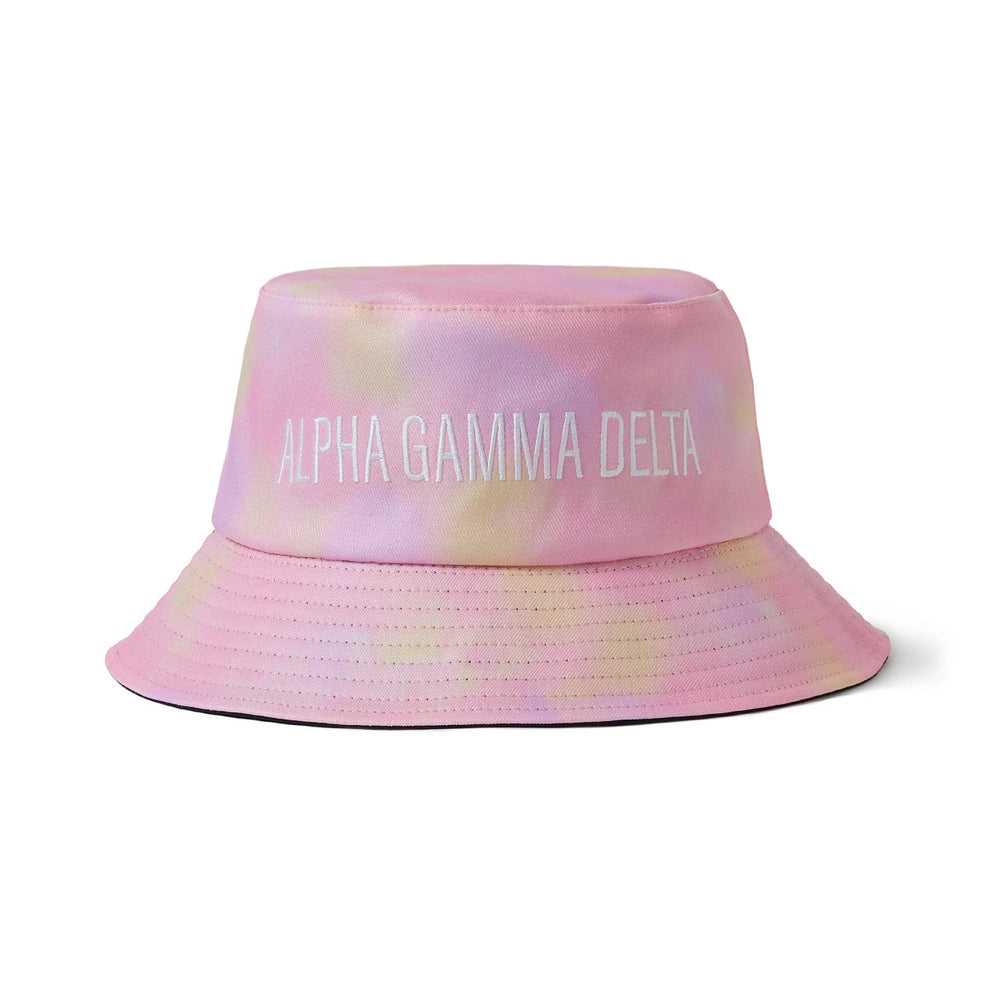 Alpha Gamma Delta Tie Dye Pastel Bucket Hat Alpha Gamma Delta Tie Dye Pastel Bucket Hat