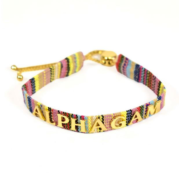 Alpha Gamma Delta Woven Bracelet Alpha Gamma Delta Woven Bracelet
