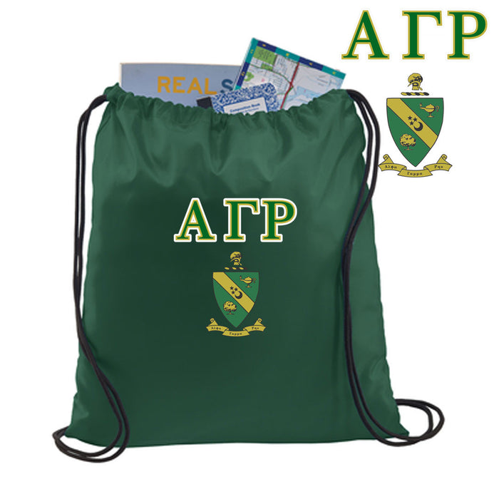 Alpha Gamma Rho Crest Shield Cinch Sack Alpha Gamma Rho Crest - Shield Cinch Sack
