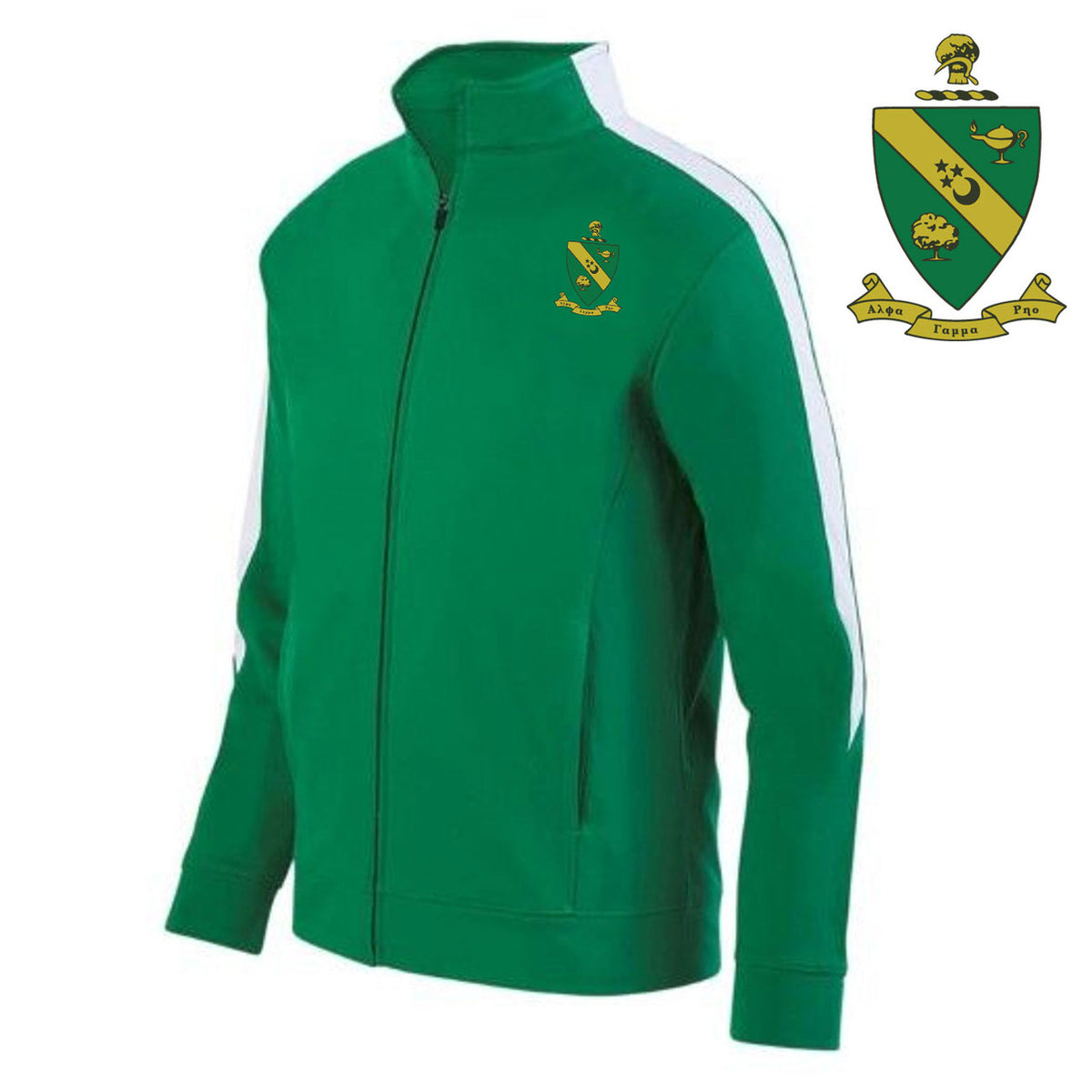 Alpha Gamma Rho Crest - Shield Medalist Track Jacket — GreekU