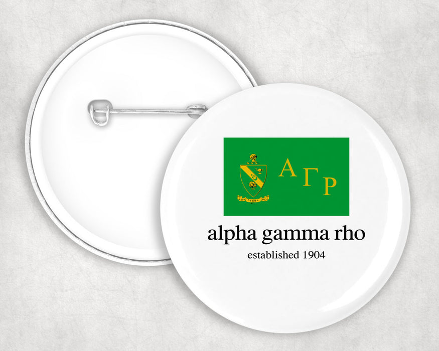 Alpha Gamma Rho Flag Button Alpha Gamma Rho Flag Button