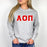 Alpha Omicron Pi Lettered Crewneck Alpha Omicron Pi Lettered Crewneck