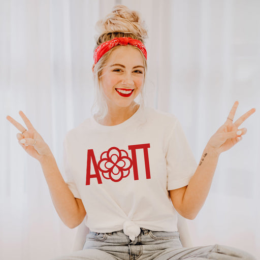 Alpha Omicron Pi Alpha Omicron Pi Logo Short Sleeve Tee