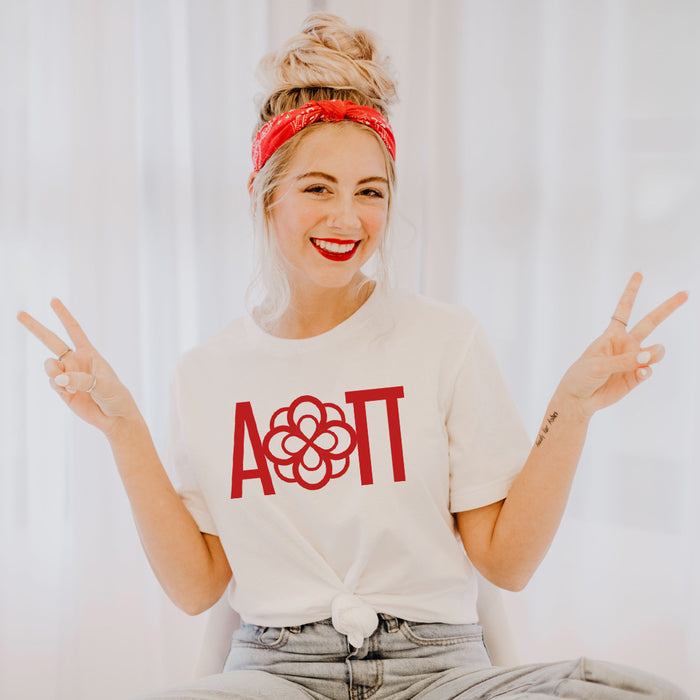 Alpha Omicron Pi Logo Short Sleeve Tee Alpha Omicron Pi Logo Short Sleeve Tee