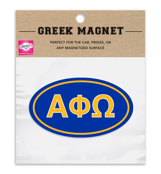 Alpha Phi Omega Oval Fraternity Car Magnet Set Of 2 Alpha Phi Omega Oval Fraternity Car Magnet Set of 2
